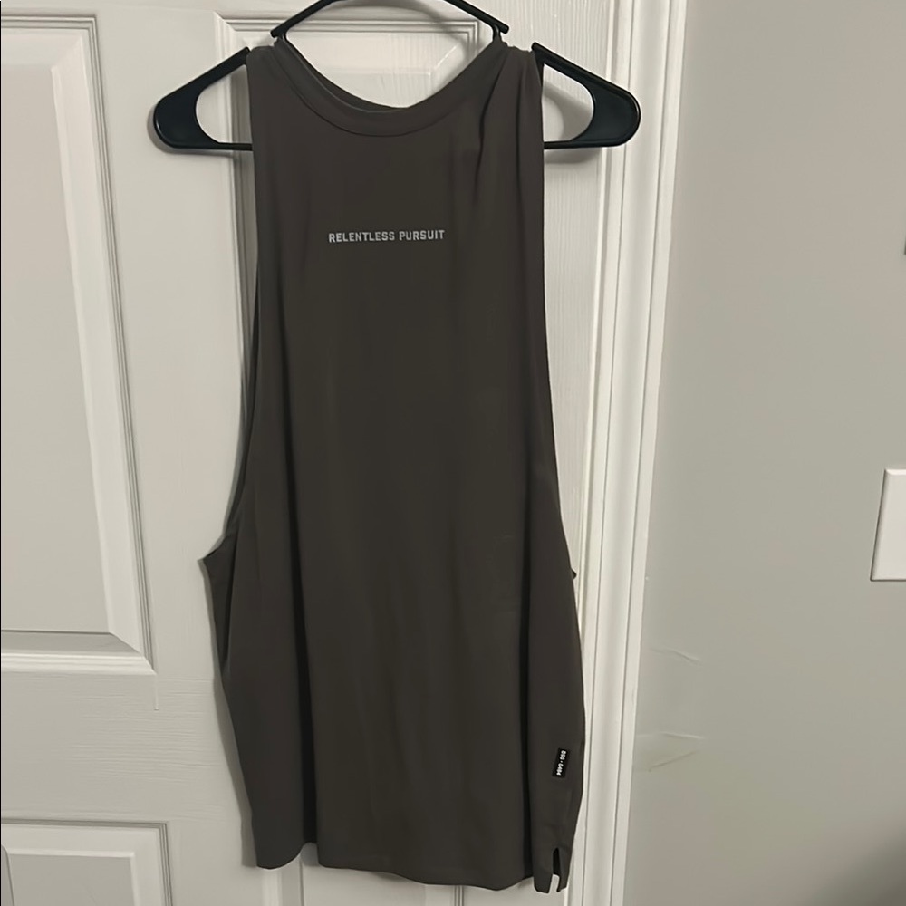 ASRV Khaki Graphic Tank Top